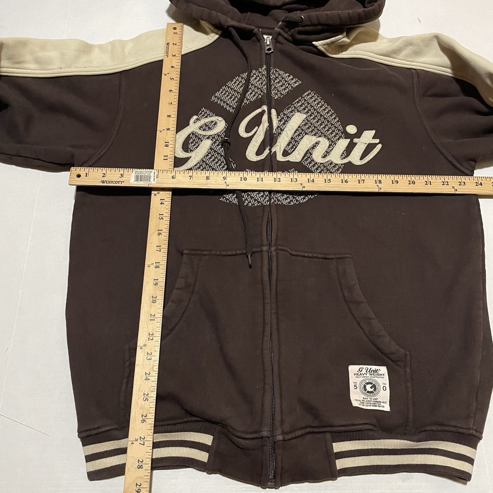 Vintage G-Unit Heavyweight Full Zip Hoodie Large 50 Cent Tony Yayo Loyd Bank - Picture 6 of 7